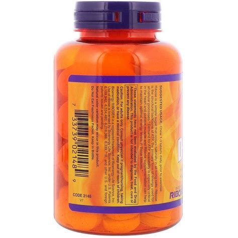 D рибоза NOW Foods Sports D Ribose 1500 мг со вкусом апельсина 90