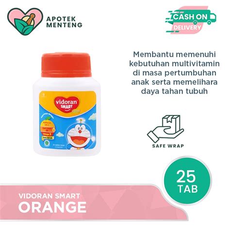 Jual Vidoran Smart Orange Tablet Tablet Multivitamin Dan Daya