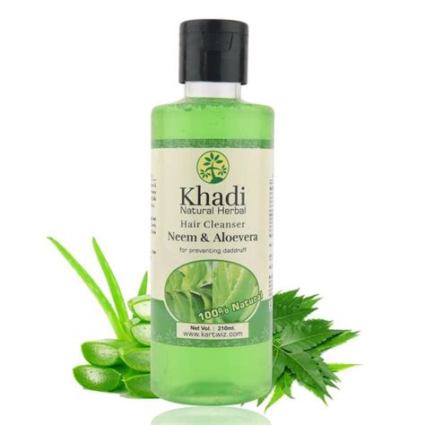 Khadi Herbal Neem Aloevera Shampoo Fight Against Heavy Dandruff