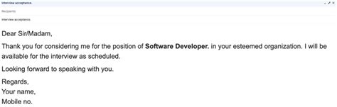 How To Acknowledge Interview Email [examples]