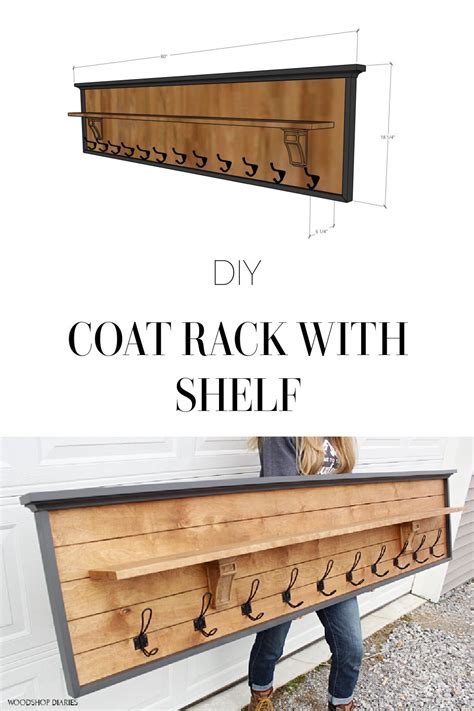 Diy Coat Rack With Shelf Artofit