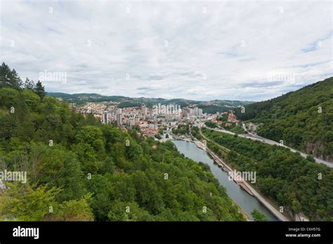 Town Uzice And Djetinja River Serbia Stock Photo Alamy