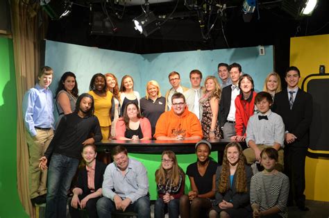 PNN Crew and Principal with WNDU reporter - Penn News Network