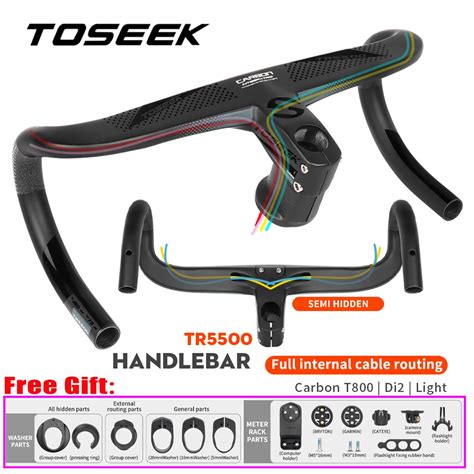 Toseek Manillar De Bicicleta De Carretera Enrutamiento De Cable Interno