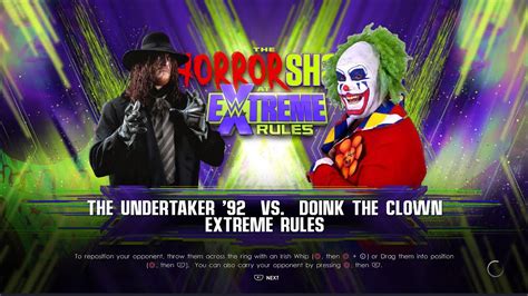 Wwe K The Undertaker Vs Doink The Clown Extreme Rules Match