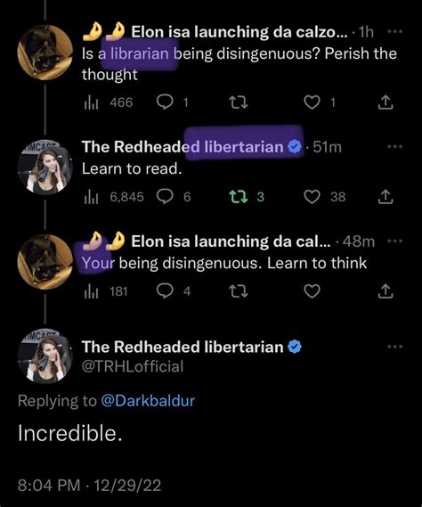 The Redheaded Libertarian On Twitter