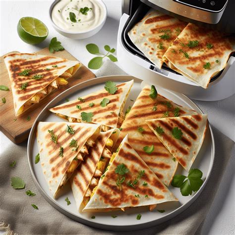 Quesadillas De Pollo En Airfryer Deliciario