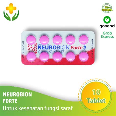 Neurobion Forte 10 Tablet Vitamin Saraf Vitamin B Kompleks Neurobion