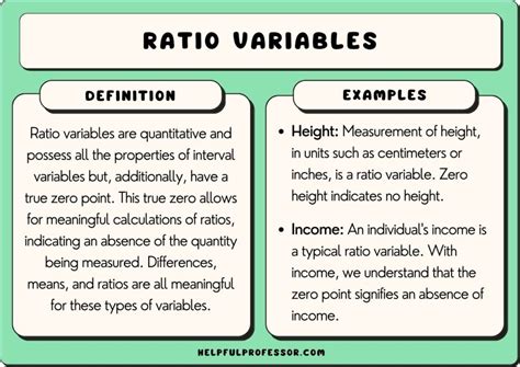 25 Ratio Variable Examples (2025)