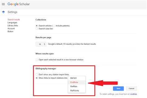 Exporting Citations From Google Scholar Into Endnote Talbot Topics