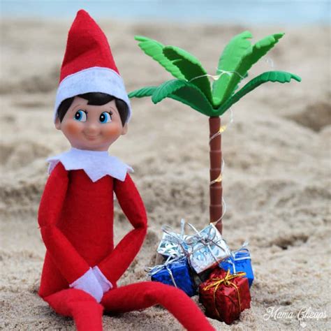 Easy Elf On The Shelf Beach Holiday Scene Mama Cheaps®