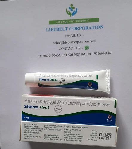 silverex heal gel packaging size gm  rs tube  nagpur id
