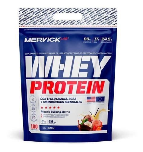 Proteina De Suero Whey Protein Mervick Lab 3kg Sab Vainilla