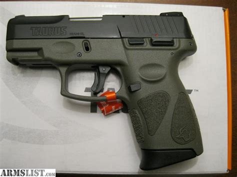 Armslist For Sale N I B Taurus G2c 9mm Od Green Frame