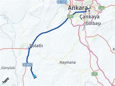 Polatl Il Ca Ankara Tren Gar Aras Ka Km Yol Tarifi