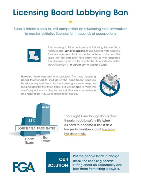 Licensing Board Lobbying Ban One Pager