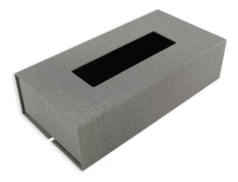 Caja Para Pañuelos Deshechables Gris/blanco