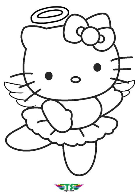 Dibujos De Hello Kitty Angel Para Colorear Vsun