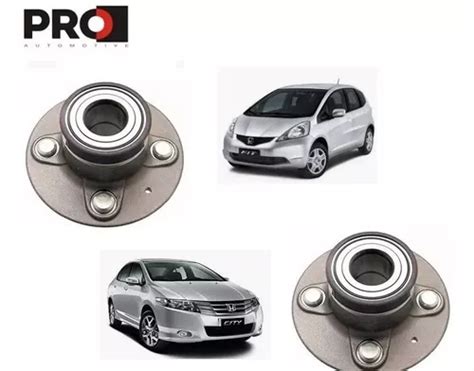 Par De Cubo Roda Rolamento Traseiro Honda City New Fit 09 10 11 12 13