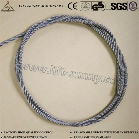 Galvanized Aircraft Cable Steel Wire Rope 7 X 19 Stainless Steel Wire And Elevator Steel Wire