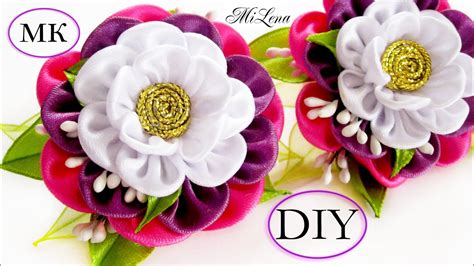 Diy Scrunchy With Kanzashi Flower Diy