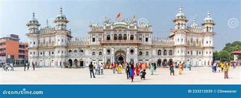 Janaki Hindu Temple in Janakpur Nepal Editorial Stock Image - Image of religion, site: 233212039