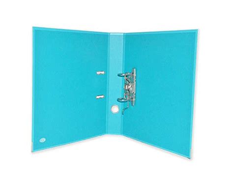 FIS Box File A4 Broad 8cm Light Blue Lever Arch Box Files Office Zone