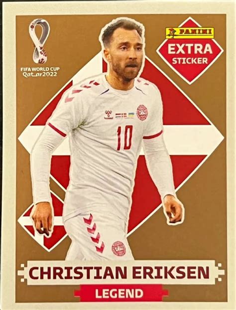 Figurinha Christian Eriksen Legend Extra Bronze Copa 2022 Livro