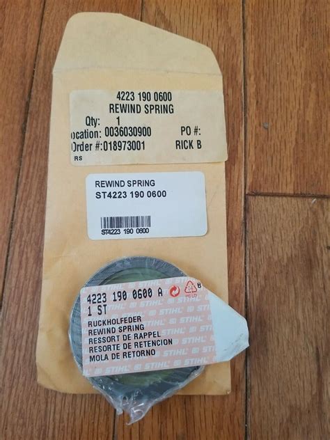 GENUINE OEM STIHL REWIND SPRING 4223 190 0600 EBay