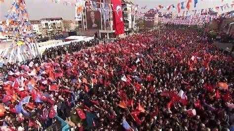 AK Parti mitinginde Onun adı Recep Tayyip Erdoğan şarkısı ilk kez