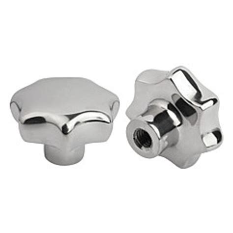 Kipp M6 Inside Diameter 32 Mm Diameter Star Grip Knob Stainless