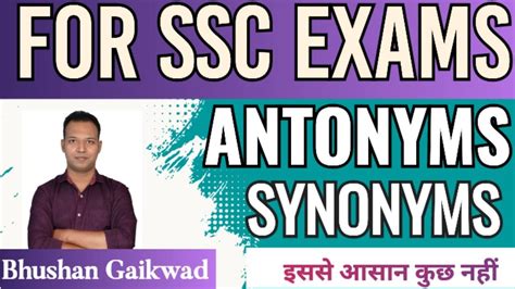 Antonym Synonym For Ssc Antonym Synoym For Ssc Exam Cgl Cpo