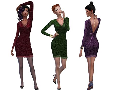 The Sims Resource Romantic Dress