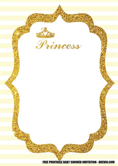 FREE Pink Princess-Themed Party Invitation templates