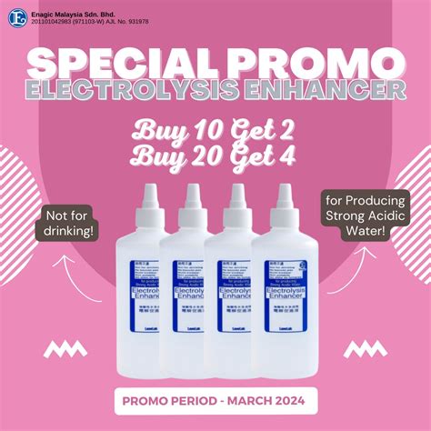 Promotion Special Promo Electrolysis Enhancer Enagic Malaysia