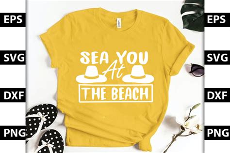 Summer Svg Design Sea You At The Beach Graphic By Iyashin Graphics