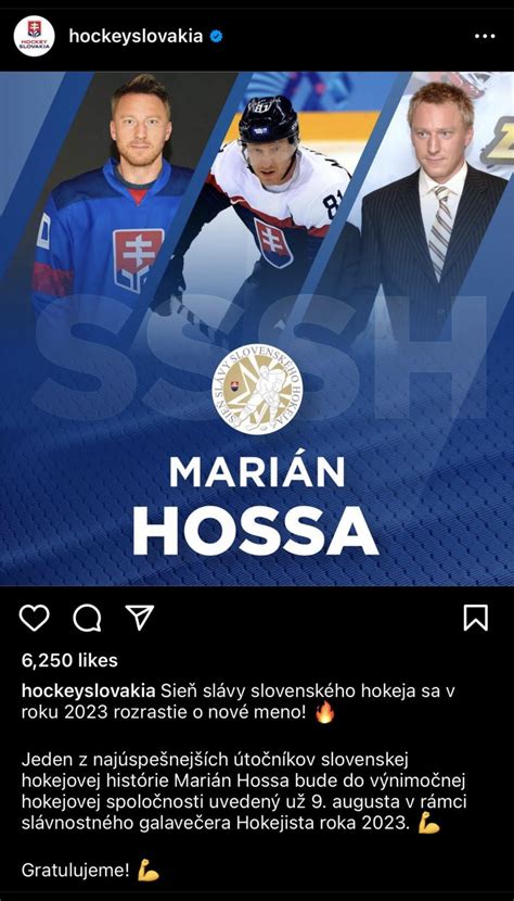 Marian Hossa Will Be Inducted Into The Slovakia Hockey Hall Of Fame