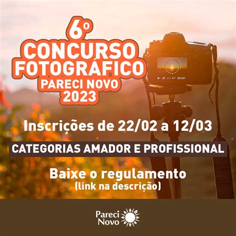 Concurso De Fotografia 2023 Prefeitura Municipal De Pareci Novo