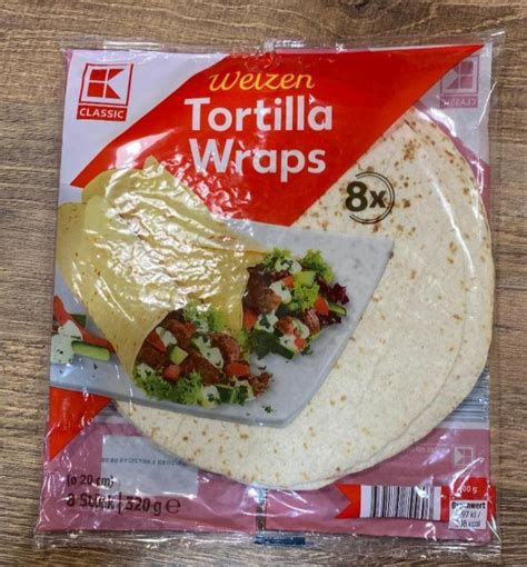 Weizen Tortilla Wraps K Classic Kal Rie Kj A Nutri N Hodnoty