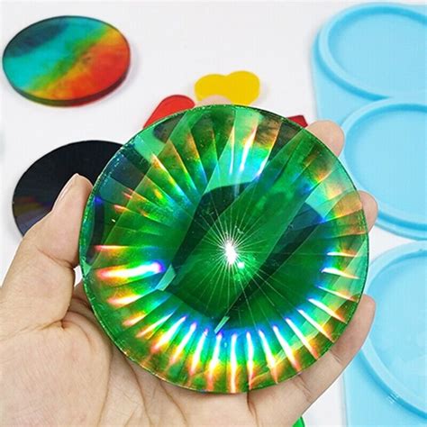 Diy Crystal Tray Coffee Coaster Molds Epoxy Resin Placemat Mold Wine