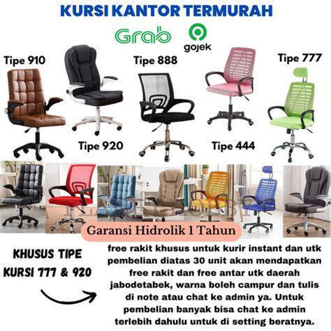 Promo Kursi Kantor Hidrolik Kursi Kerja Luxes Jaring Kursi Mekanis