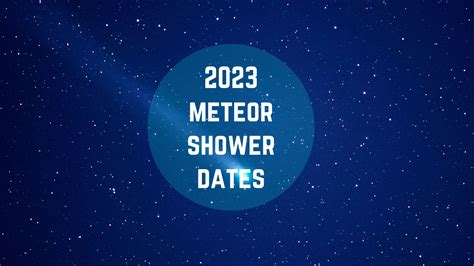 2023 Meteor Shower Dates Discover Thame Thame Net