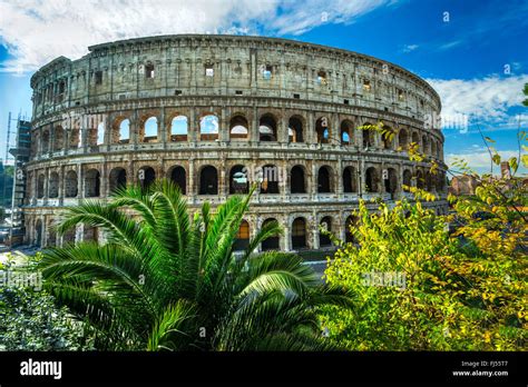 Rome The Majestic Coliseum Italy Stock Photo Alamy