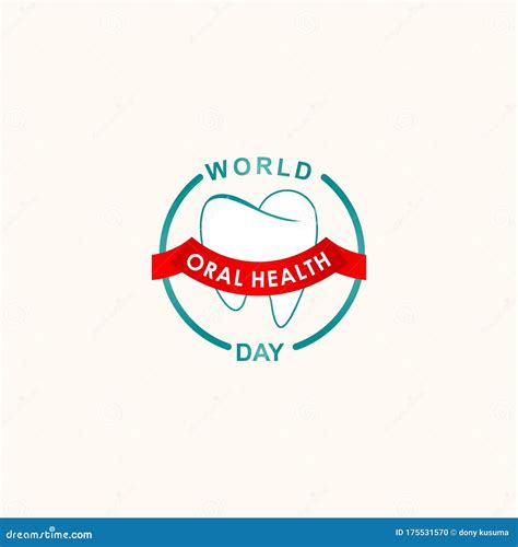 World Oral Health Day Vector For Banner Print Stock Vector