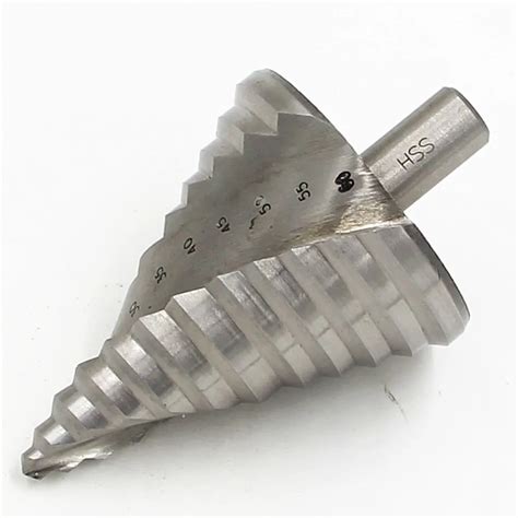 Hss 4241 6 60mm Spiral Groove Triangular Handle Step Drill Bits For