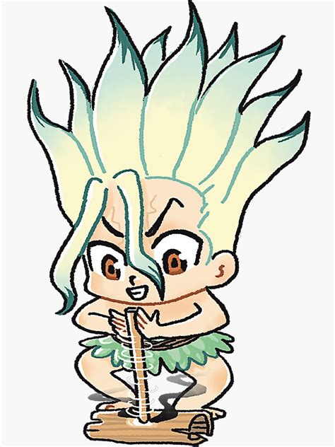 Dr Stone Senku Sticker For Sale By Sherrovall Redbubble