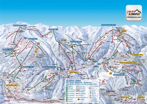 Zillertal Arena Skigebiete Outdooractive