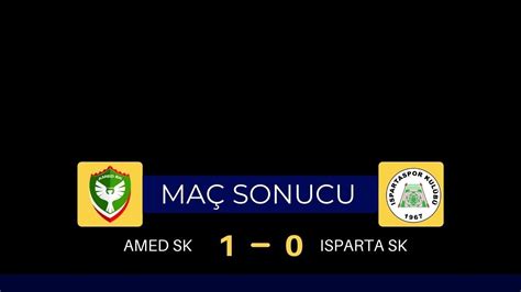 Amedspor Isparta Spor Ma I Canli Yayin Youtube