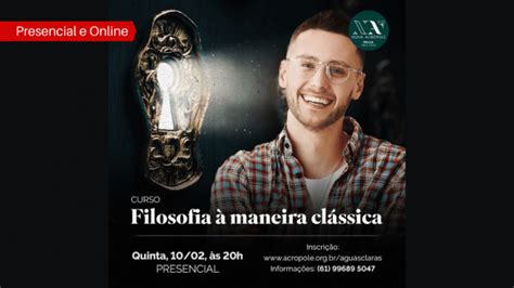 Abertura de Turma Curso de Filosofia à Maneira Clássica PRESENCIAL e