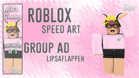 Group Ad Gfx Roblox Speed Art Lipsaflappen Youtube